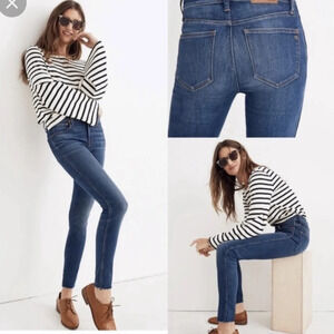 Madewell 9" Mid-Rise Skinny Jeans in Patty Wash